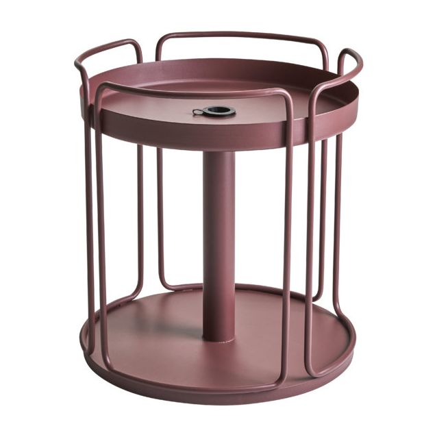 Sivupöytä Brafab Shady, aurinkovarjon paikalla, Ø53cm