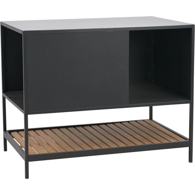 Kesäkeittiön työtasomoduuli Brafab Prep, 110x70cm, musta