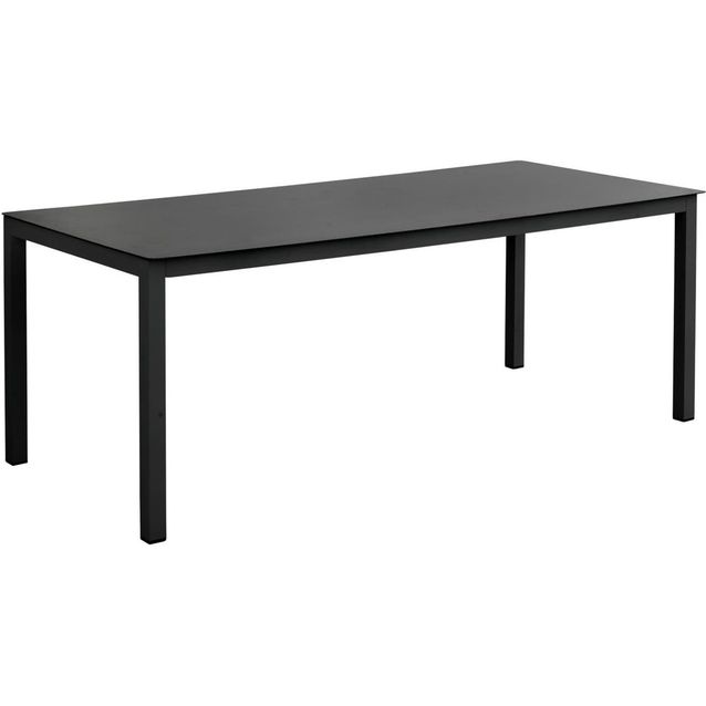 Ruokapöytä Rana, 200cm, musta