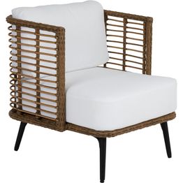 Nojatuoli Brafab Covelo, ruskea/valkoinen