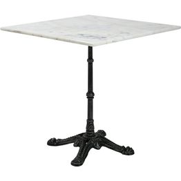 Parvekepöytä Brafab Loire, 70x70cm, valkoinen/musta