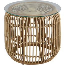 Sivupöytä Brafab Vallda, Ø49cm, rottinki