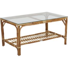 Rottinkipöytä Brafab Astrakan, 60x100cm, ruskea