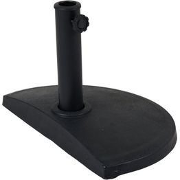 Aurinkovarjon jalusta Brafab Kvitter, 50x25cm, musta