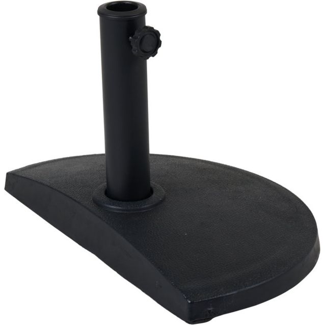 Aurinkovarjon jalusta Brafab Kvitter, 50x25cm, musta