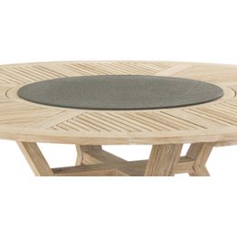 Pyörivä tarjotin Brafab Circus-ruokapöytään, Ø80cm, musta