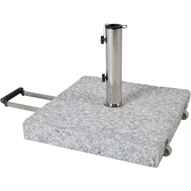 Aurinkovarjon jalusta Brafab Mito, harmaa, eri kokoja