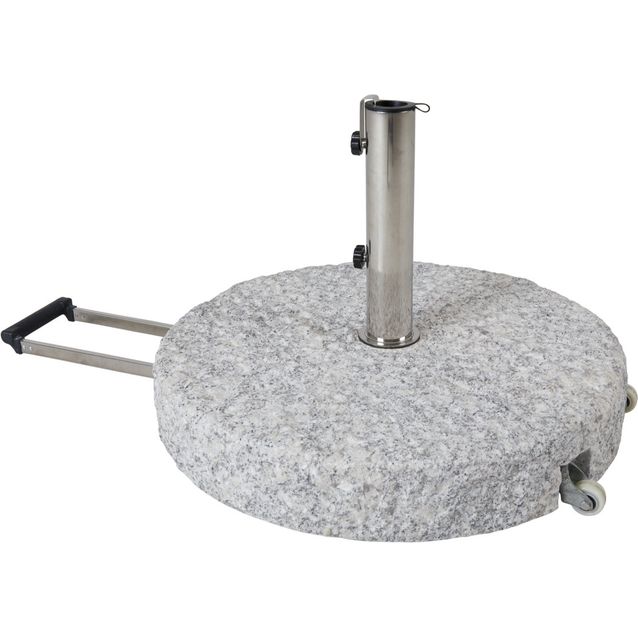 Aurinkovarjon jalusta Brafab Grosseto, 70kg, 4kpl, harmaa