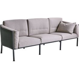 Ulkosohva Brafab Delux, 3-istuttava, beige/musta