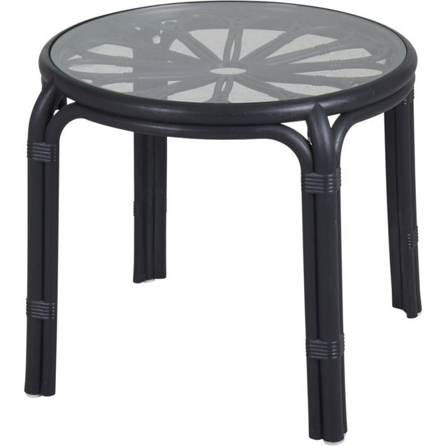 Sivupöytä Brafab Waltz, Ø57cm, musta