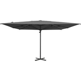 Aurinkovarjo Brafab Mozzo, 400x400cm, antrasiitti/harmaa