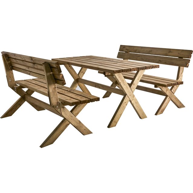 Pöytäryhmä Brafab Tallbacken, 149cm, ruskea