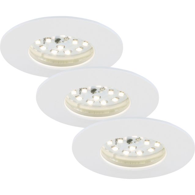 Alasvalo Briloner LED 5W IP44 upotettava valkoinen, 3kpl/pkt