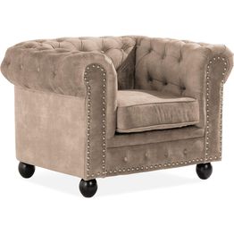 Samettinojatuoli Setter ruskea