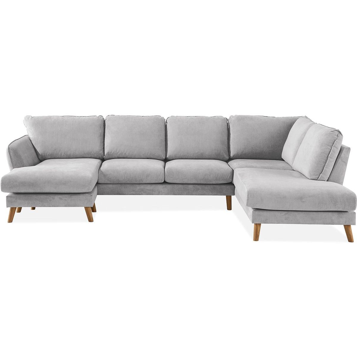 U-sohva Trend 6 ist vasen vaaleanharmaa