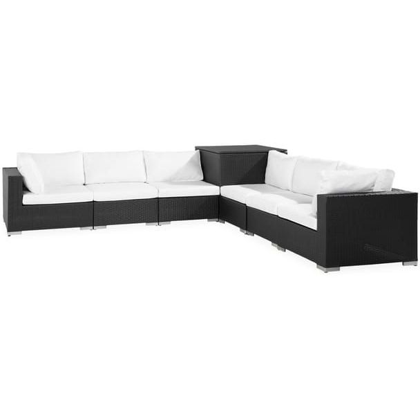 Oleskeluryhmä Bahamas 6, pehmustelaatikko, musta/valkoinen