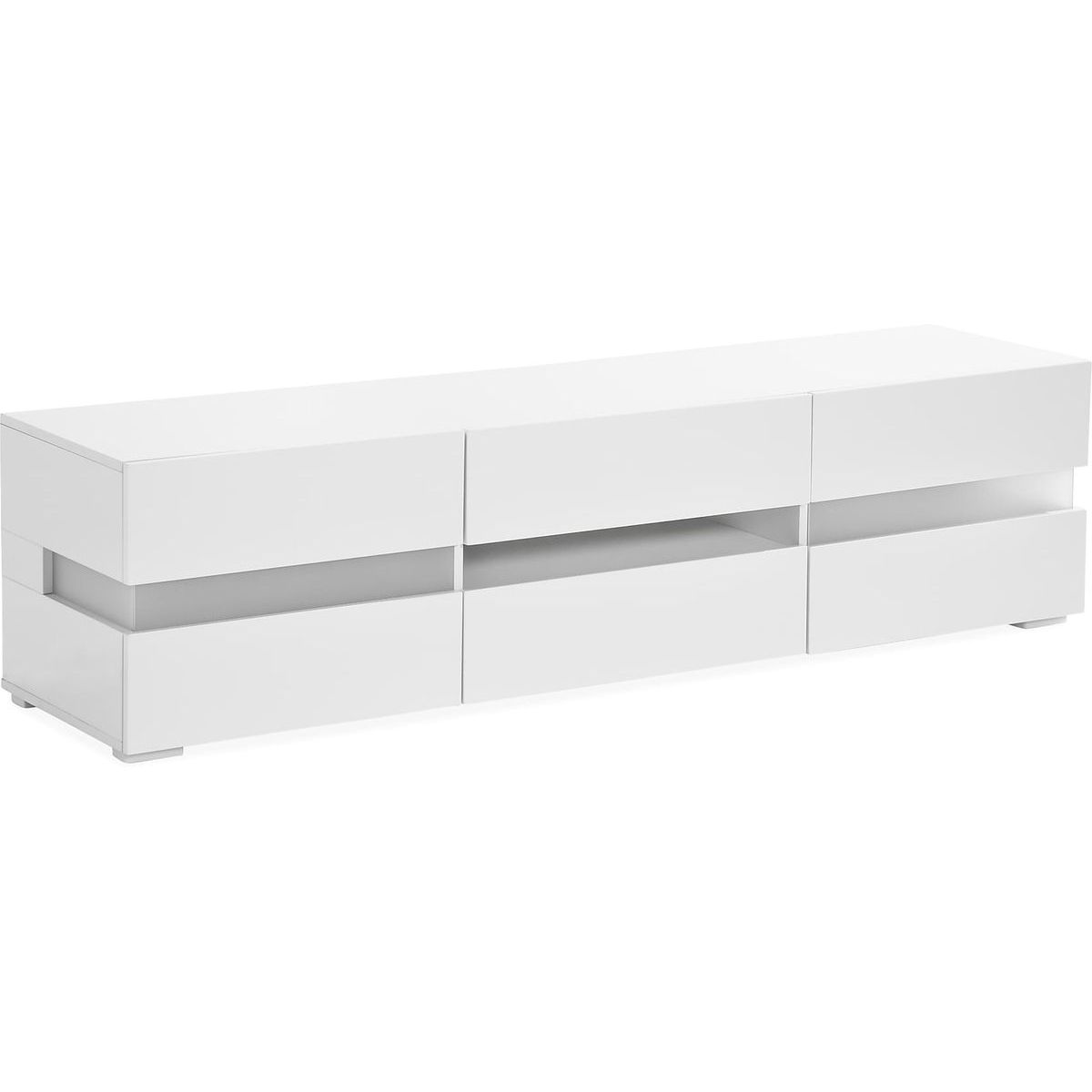 TV-taso Jugansbo 169cm LED-valaistus valkoinen