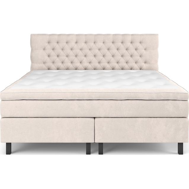 Sänkypaketti Drömvik Celine Kova Vaahto 210x210cm sametti beige/musta