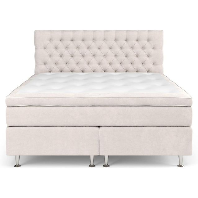 Sänkypaketti Drömvik Celine Medium 180x200cm beige/teräs