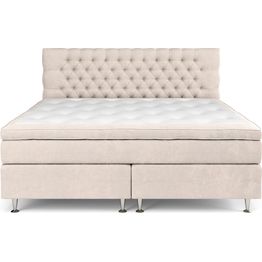 Sänkypaketti Drömvik Celine Medium lateksipatja 210x210cm sametti beige