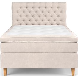 Sänkypaketti Drömvik Celine Pehmeä Lateksi 140x200cm sametti beige/ruskea