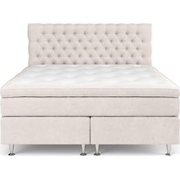 Sänkypaketti Drömvik Celine Kova Memory-patja 160x200cm sametti beige/kromi