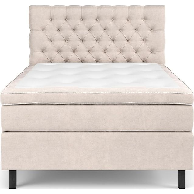 Sänkypaketti Drömvik Celine Pehmeä Lateksi 140x200cm sametti beige/musta