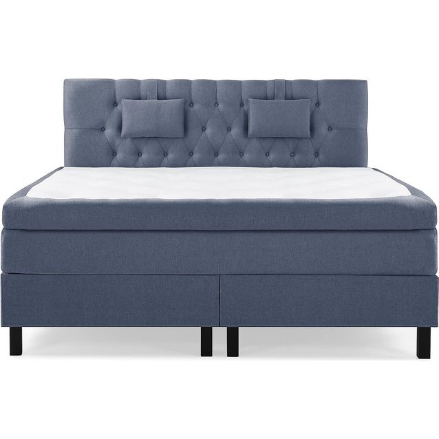 Sänkypaketti Bedly Lucky Kova Diamant Polyeetteri 160x200cm pieni niskatyyny sininen