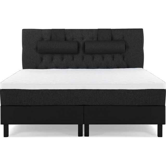 Sänkypaketti Bedly Lucky Diamant Vaahto 160x200cm suuri niskatyyny musta