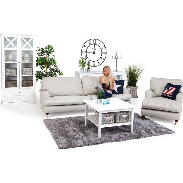 Sohvaryhmä Anita Loisto suora sohva + divaanilepotuoli 4 ist beige