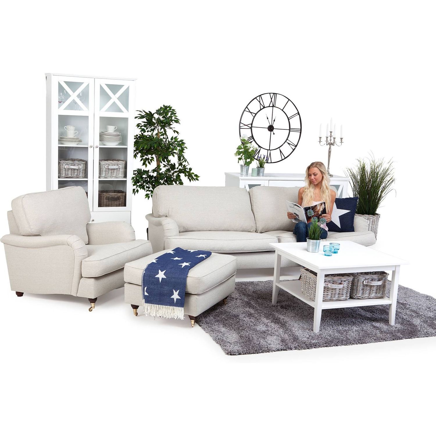 Sohvaryhmä Anita Loisto suora sohva 4 ist beige