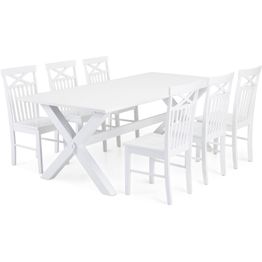 Ruokailuryhmä Tuula Annikki tuoleilla valkoinen