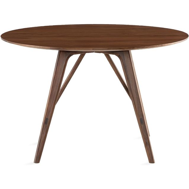Ruokapöytä Jerup 120cm massiivipähkinä pyöreä ruskea