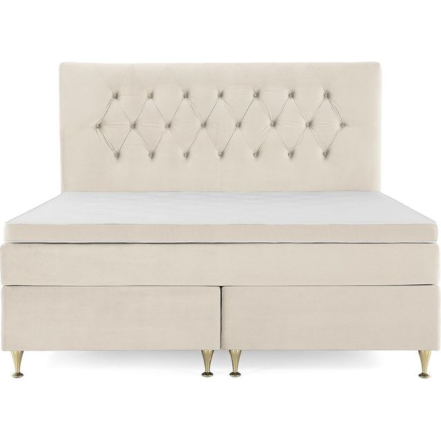 Sänkypaketti Royal Velvet Keskikova polyeetteripatja 180x200cm beige