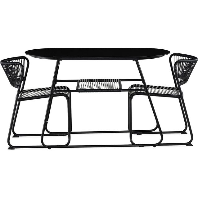 Parvekeryhmä Lamborg 120cm pöytä + 2 tuolia