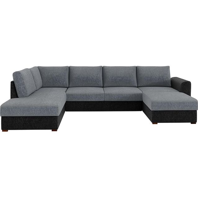 Kulmavuodesohva Taberk 4 ist harmaa/musta