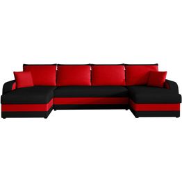 Vuodesohva tupladivaanilla Alvared Nyarp 4 ist punainen/musta