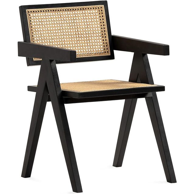 Ruokatuoli Hetklaf musta/luonnonväri