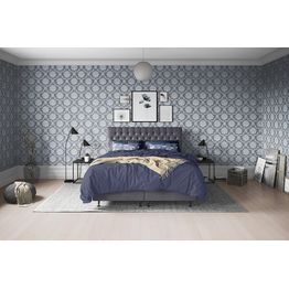 Sänkypaketti Berg & Strand Joluma Kiinteä Kova Napit Lateksi 160x200cm tummanharmaa