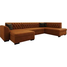 Vuodesohva divaanilla ja avopäädyllä Gerada 4 ist vasen sametti eri värejä