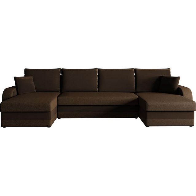 Vuodesohva tupladivaanilla ja säilytyksellä Alvared 4 ist sametti ruskea