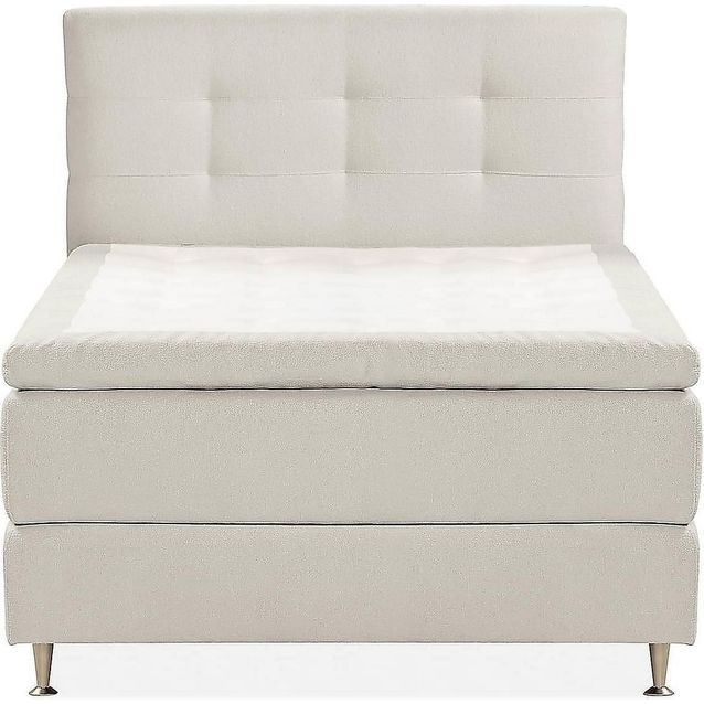 Sänkypaketti Oslo Lyx Kova napit 120x200cm harmaa/hopea