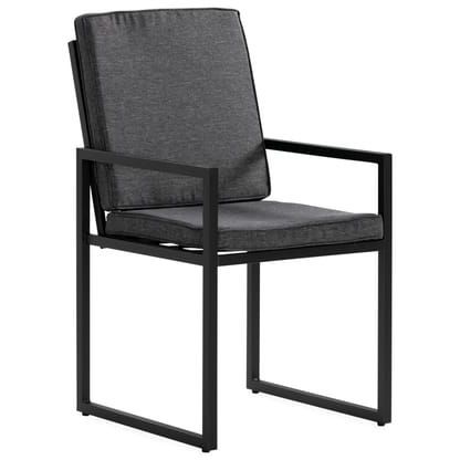 Nojatuoli Silvia, musta/harmaa