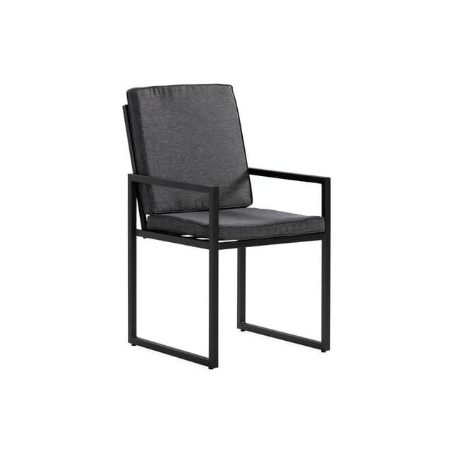 Nojatuoli Silvia, musta/harmaa