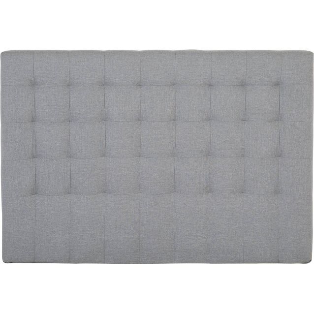 Sängynpääty Madeleine tikattu matala 125x160 cm harmaa