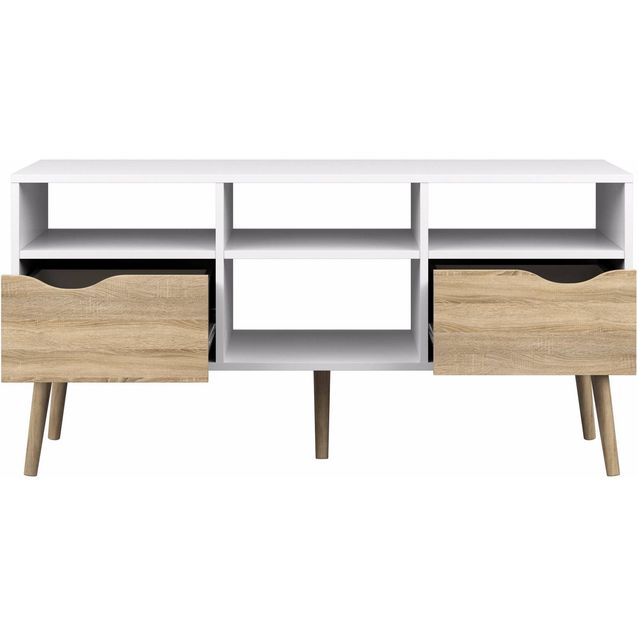 TV-taso Stina tammi/valkoinen 