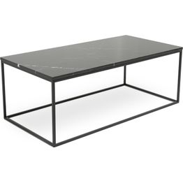 Sohvapöytä Olga 120x60x45 cm musta marmori/teräs mustilla jaloilla