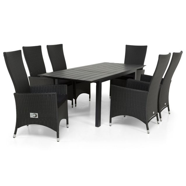 Ruokailuryhmä Auni 6 Elmer Säätötuoli musta ei sisällä pehmusteita