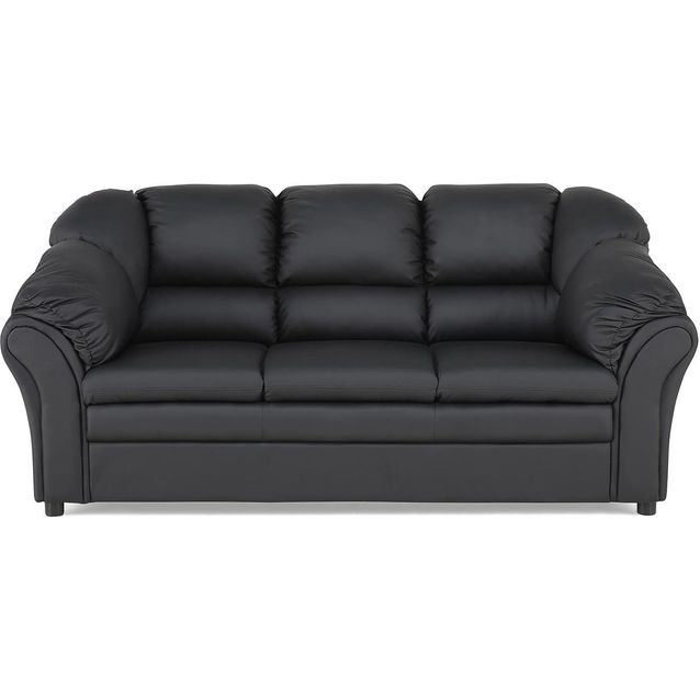 Sohva Manor House Salvador 3 ist keinonahka musta