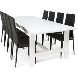 Ruokailuryhmä Scandinavian Choice Altea 8 Ted tuolia valkoinen